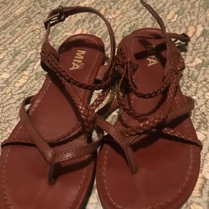 Brown criss cross sandals - Girl Mia - 7.5